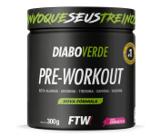 FTW Pré-Treino em Pó com Cafeína, Aminoácidos Beta‑Alanina e Arginina – Pote 300 g na Amazon